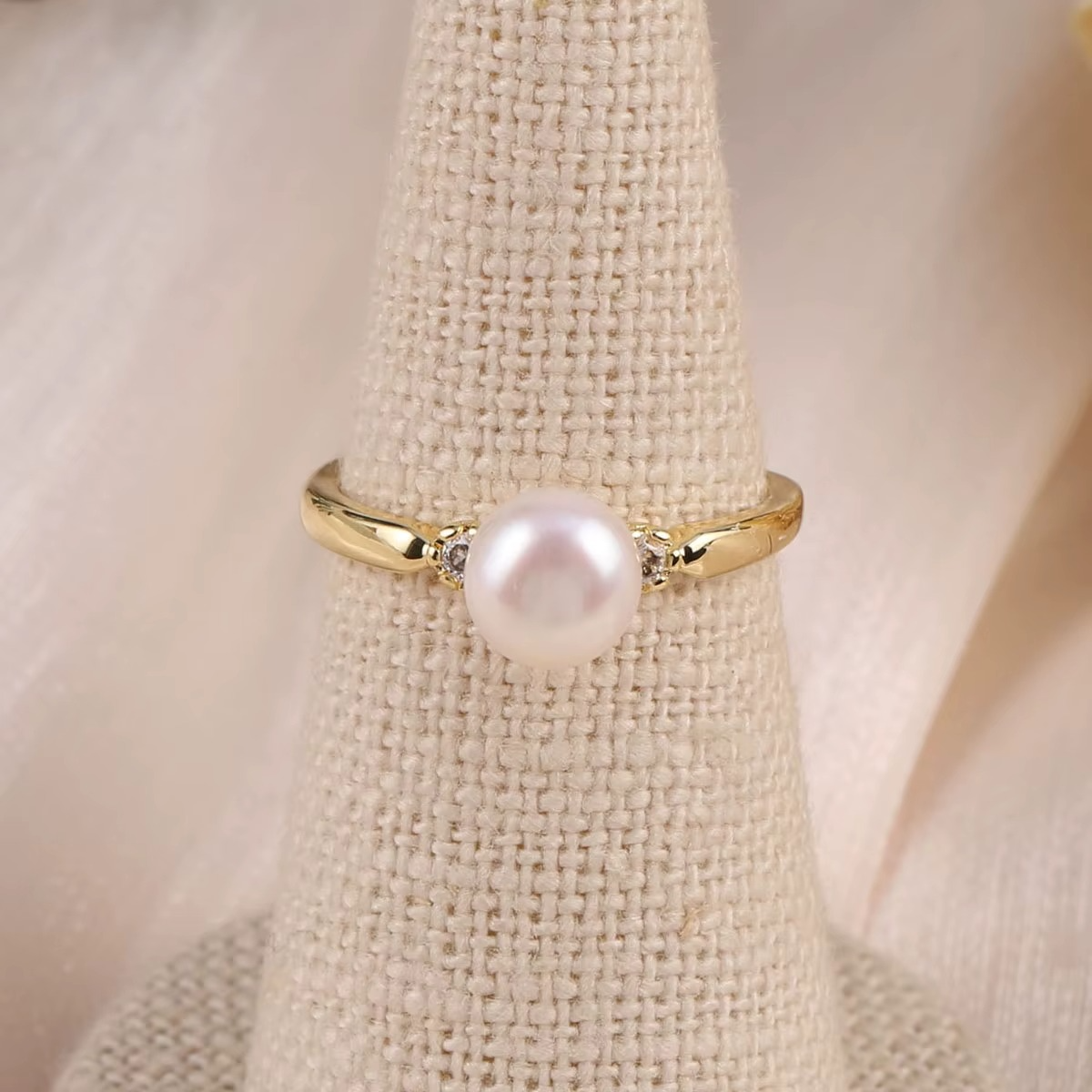 Natural Freshwater Pearl Rings